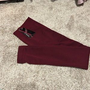 NWT CONNECTION 18 FLEECE LINED Burgundy size small / medium